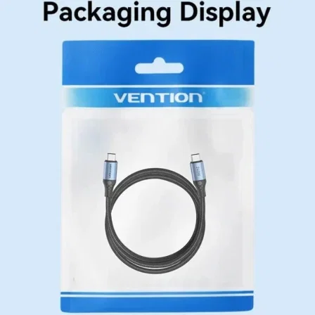Vention Cable USB-C a USB-C 240W 1m Negro/Azul